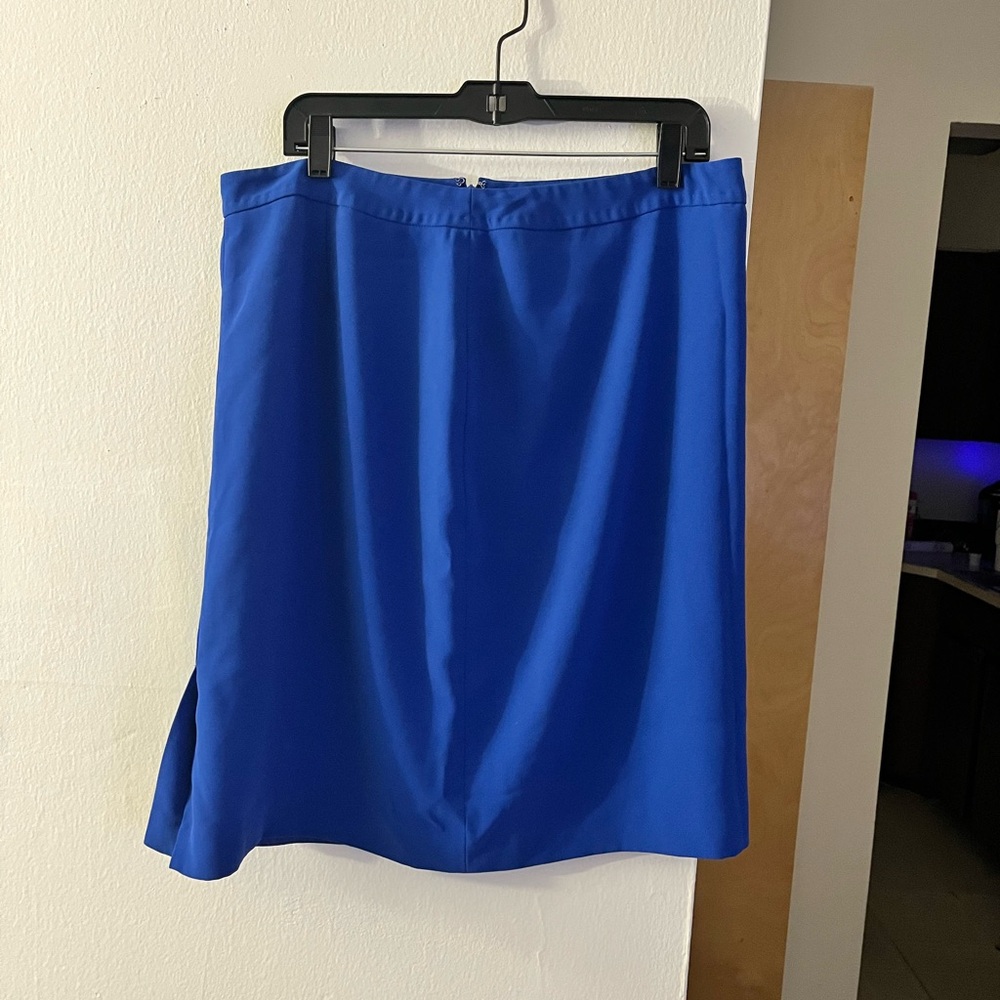 Jones New York Royal Blue A-Line Skirt